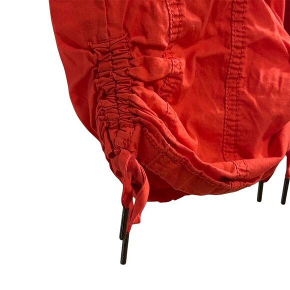 Torrid Women's Capri Pants Size 18 Red Elastic Waist Casual Cropped - Picture 4 of 12